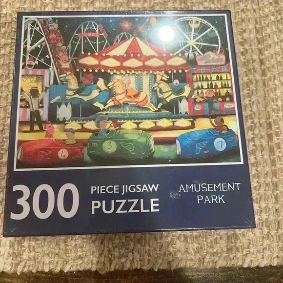 Amusement Park 300 piece jigsaw puzzle, new in package, great holiday gift, game - Picture 1 of 3